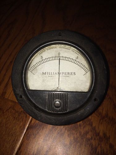 Vintage Gauge Meter Steampunk Tested Works Well Direct 0 5