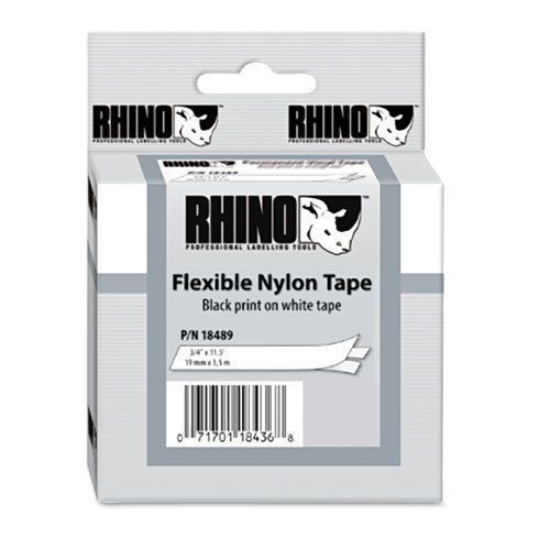 Dymo ind rhino flexible nylon industrial label tape - dym18489 for sale