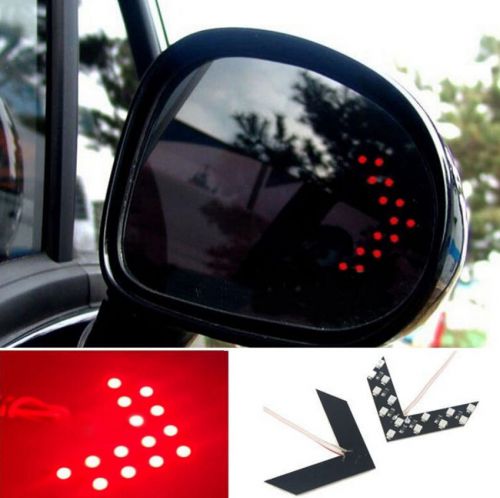 2X Panel Indicator LED Turn Signal Lamp Arrow for Car Light Side Mirror 14-SMD
