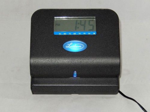 LATHEM TIME CLOCK LTH800P CHARCOAL GRAY THERMAL PRINT ~ TESTED &amp; WORKING