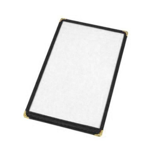 Winco PMCD-14K, 14x8.5-Inch Double Fold Menu Cover, Black