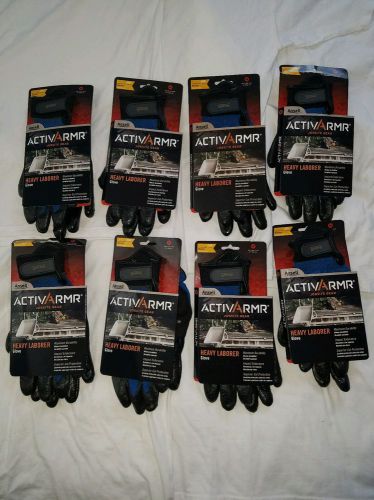 Ansell ActivArmr Nitrile Coated Heavy Laborer Glvs Cut Resistant,Adjustable cuff