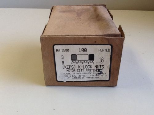 3/8 X 16 K-Lock Nuts GR 5, Box Of 100 (SKU#855/A124)