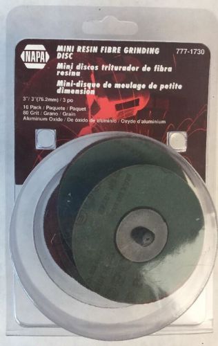 3&#034; Mini Resin Grinding Disc 10 Pack 80 Grit Napa 777-1730 1420WQ.1C