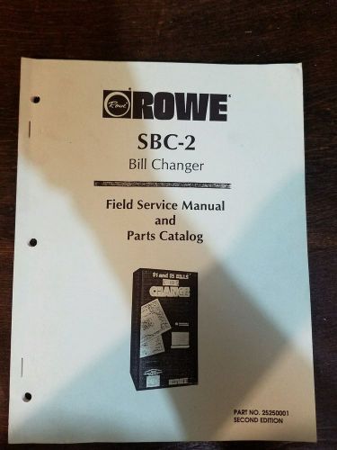 Rowe SBC-2 Bill Changer Manual