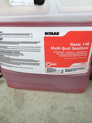 Ecolab Oasis146 Multi-Quat Sanitizer 2.5 Gallon Industrial &amp; Commercial Use