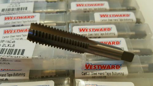 Bottoming Hand Taps 5/8-11NC Carbon Steel Westward  2LXL8. **LOT Of 25**