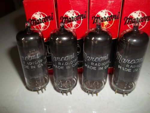 4 VINTAGE TUBES MARCONI 12BY7A