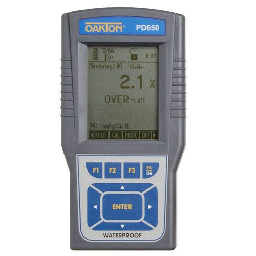 Oakton WD-35432-70 PD 650 pH/mV/Ion/DO Meter w/Probe, Cable, Case
