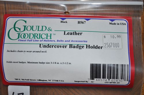 GOULD AND GOODRICH UNDERCOVER LEATHER BADGE HOLDER
