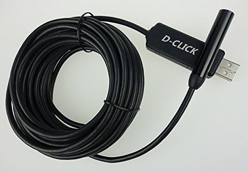 D-CLICK TM High Quality HD 720P USB Waterproof Hd 6-LED Borescope Endoscope Insp