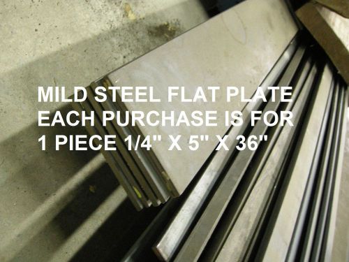 MS MILD STEEL 1/4&#034; x 5&#034; x 36&#034; FLAT PLATE BAR STOCK FOR CNC MILLING MACHINE SHOP
