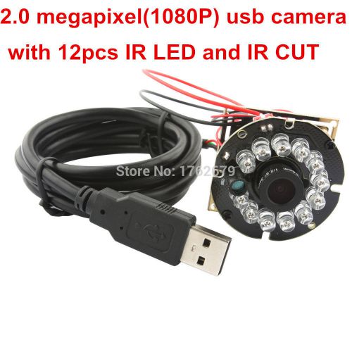 1080P Night Vision Camera IR 12LED Board for Raspberry Pi MJPEG 30fps 8mm Lens