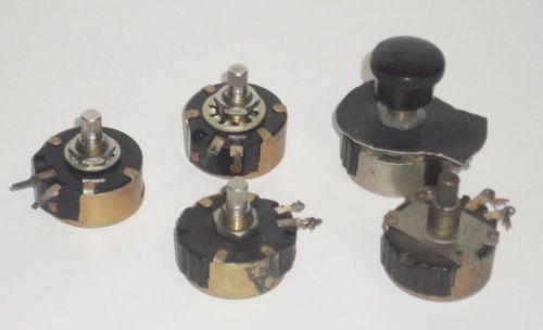 Lot of 5 Vintage Rotary Switches  Steampunk