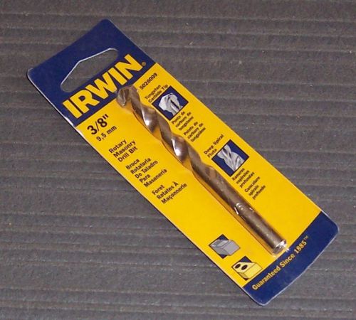 Irwin 5026009 3/8&#034; X 4&#034; Rotary Masonry Drill Bit, Carbide Tip