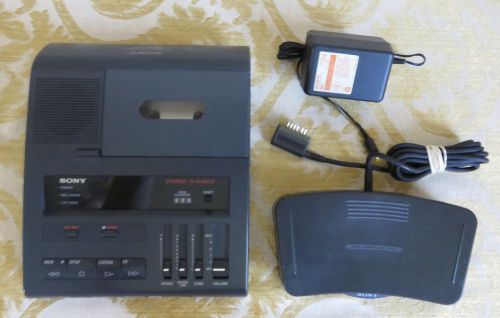 Sony BM-87DST Transcriber Dictation Machine with Pedal &amp; Power Adapter
