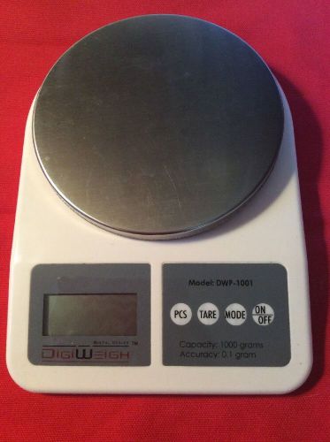 DigiWeigh DWP-1001 Digital Counting Scale  1000g / 0.1g Tested Works Great Free