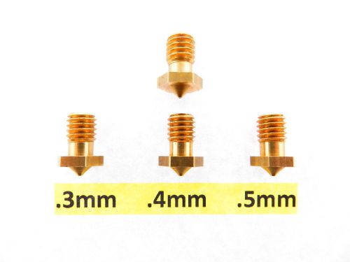 Jhead .3mm .4mm .5mm 3D Printer Nozzle for 1.75mm ABS PLA