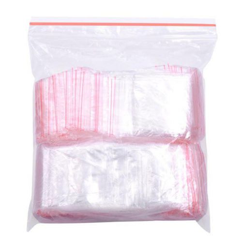 500 1-1/2 x 2-1/3&#034; reclosable clear plastic poly zip lock bags 819 for sale
