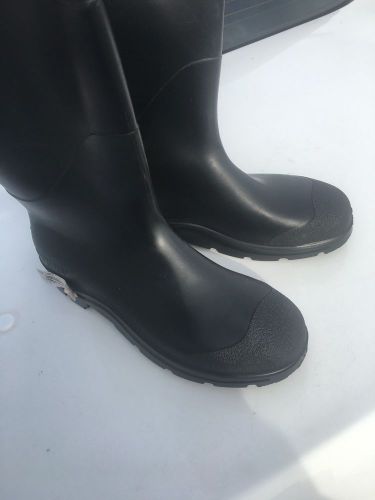 Servus honeywell black steel toe rubber safety boots mens 12 atsm f2413-05 usa for sale