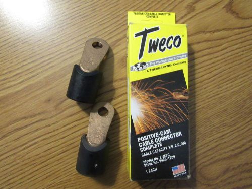 Tweco Complete Cable Connector 2-MPC Plus Pair Of Terminal Lugs No. 2-AF All New