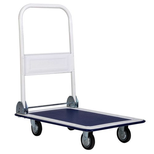 NEW 330lbs Platform Cart Dolly Folding Foldable Moving Warehouse Push Hand Truck