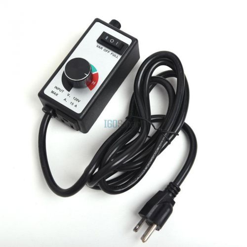 Universal 120V 15A Variable Voltage Router Fan Moto Speed Control Controller