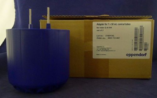 Eppendorf Adapter for 7 x 50 ml Conical Tubes for Rotor S-4-104 Set of 2 NEW
