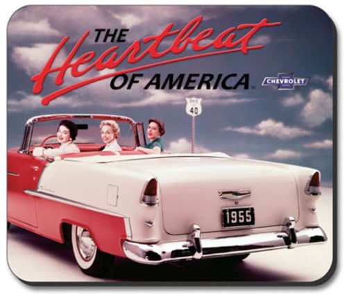 1955 chevy vintage ad mouse pad - by art plates® gm-120-mp for sale