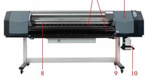 HP Designjet 8000S FRONT COVER / LIFT UP WINDOW Q6670-60008