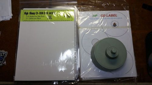 OVER 100 SHEETS CD DVD Laser / Ink Jet Labels Compatible Neato W/INSTALL TOOL