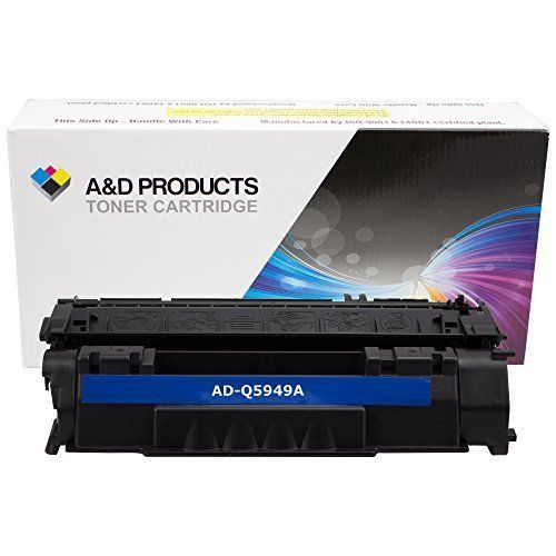 Toner cartridge hp 49a black replacement for hp q5949a, yields 2500 pages by a&amp;d for sale
