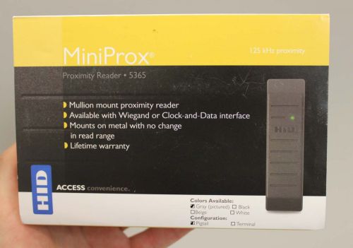 HID MiniProx Proximity Card Reader 5365EGP00 (Wiegand) Grey BRAND NEW IN BOX