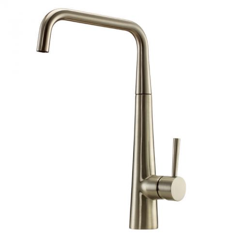 Modern brushed nickel kitchen sink faucet single handle swivel spout mixer tap for sale