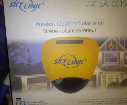 skylink wireless outdoor solar siren