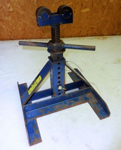 Current tool 660 screw type cable reel stand jack roller head 2500# cap 13&#034;-27&#034; for sale
