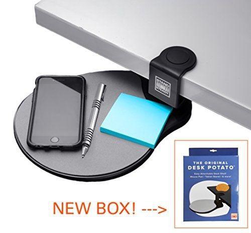 Stand Steady Original Desk Potato - Easy Clamp Attachable Desk Shelf / Mouse