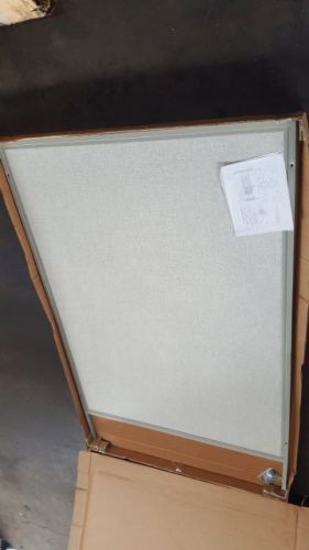 Multiplex Display 1 Light Gray Vinyl Tackboard Full-Size Panel