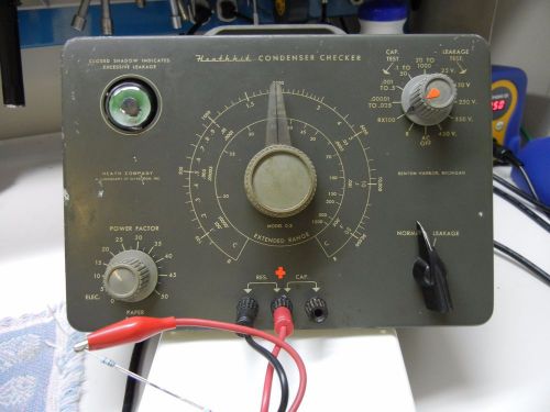 Heathkit model c-3 capacitor condenser checker tested with original manual nr for sale