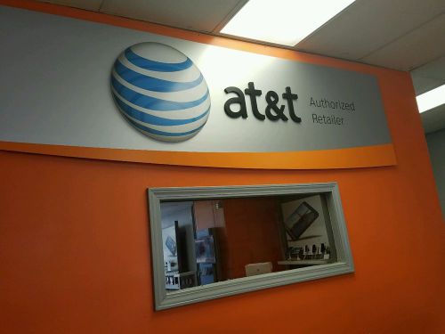 AT&amp;T Authorized Retailer orange and blue sign