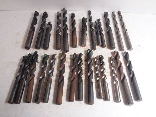 Lot of 27 metric drill bits 13 different sizes used lathe milling for sale