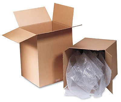 12&#034; x 12&#034; x 4&#034; Kraft Cardboard Boxes (25 Boxes)