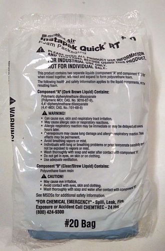 Instapak Quick RT # 20 Sealed Air -35 bags No Warmer Needed!!!