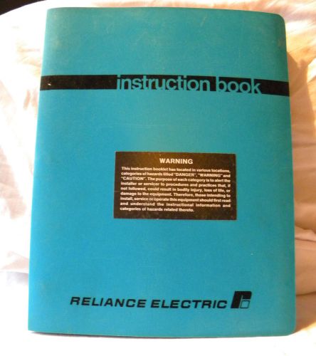 Cincinnati Micacron 20-HP Lathe Instruction Manual 1982 Reliance Electrical Book