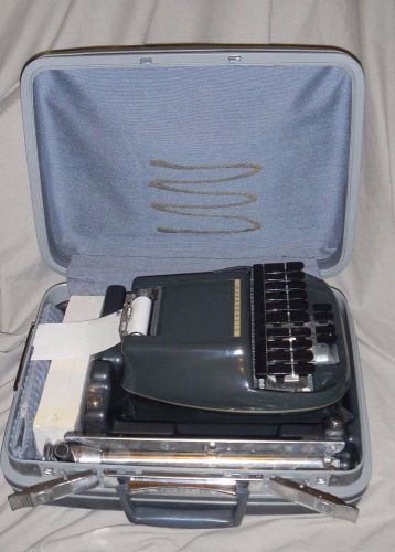 Stenograph w/case STENO-LECTRIC Dictation Machine Reporter Court Room Shorthand