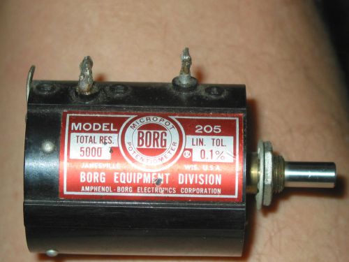 Micropot BORG potentiometer. 5000 total res