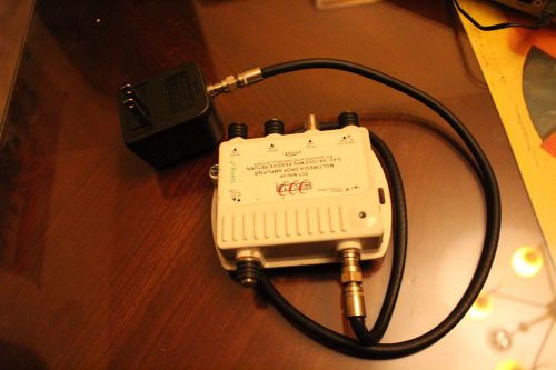 Port RF Multimedia CATV/HDTV Drop Amplifier w/ Passive Return: PCT-MA2-4P