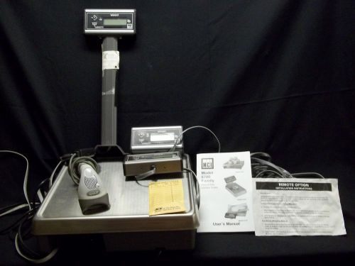 NCI POS Interface Scale Model #6720-15, 3 Read Outs + Scanner &amp; Users Manual