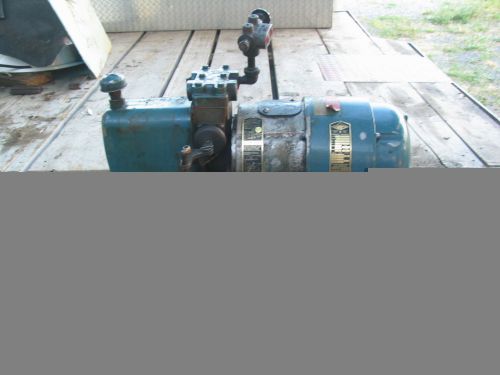 3HP WHITNEY Hydraulic Pump 3ph/220/480 w/Tank,Valves,Dualfoot control($50 Ship?)