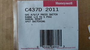 Honeywell C437D 2011 Pressure Switch 1/2-5 PSGI